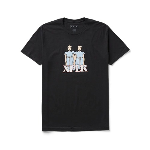XPLR The Twins Black Tee XPLR The Twins Black Tee